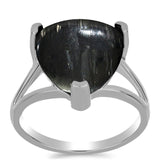 Stříbro 925/1000 Prsten s Picasso Jaspisem - Karátové číslo: 9.8. přibližná hmotnost: 5.13 gramů