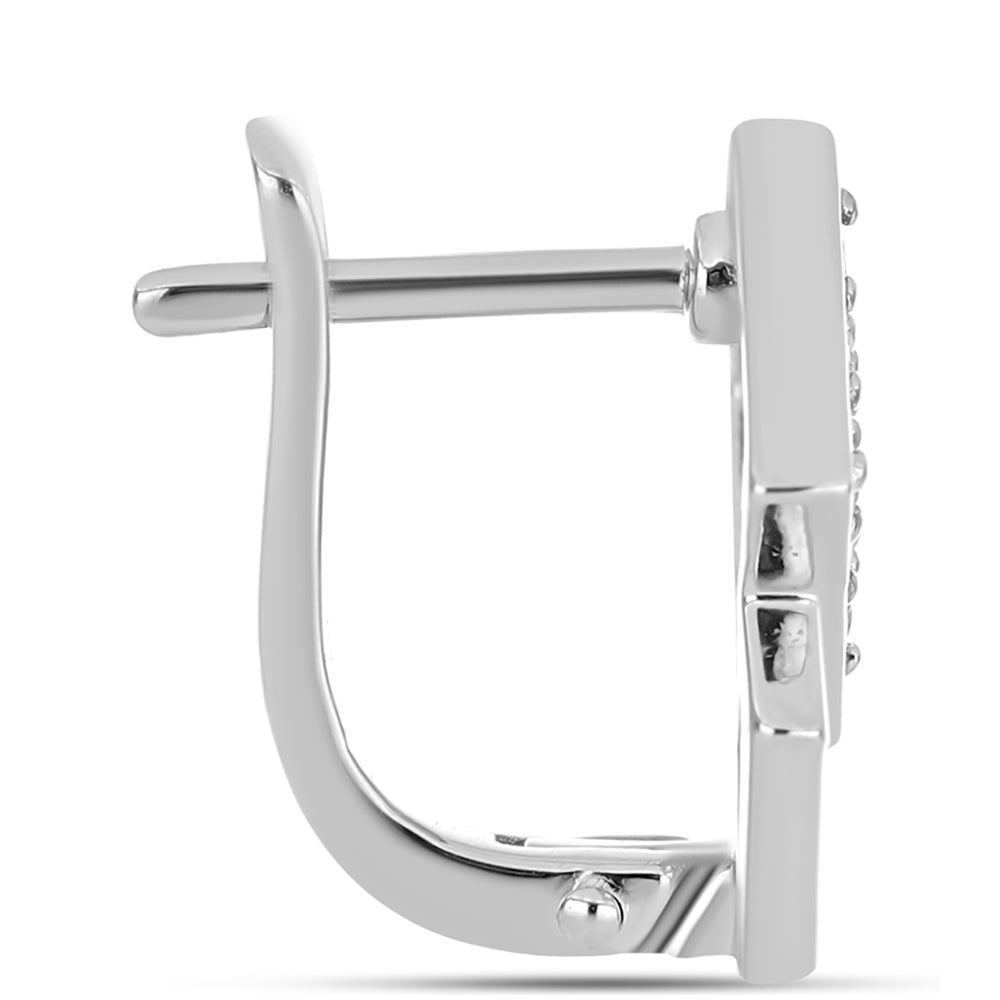 Stříbro 925/1000 Náušnice s "Císařským žlutým" topazem - Karátové číslo: 0.74. přibližná hmotnost: 4.21 gramů