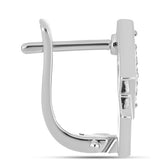 Stříbro 925/1000 Náušnice s "Císařským žlutým" topazem - Karátové číslo: 0.74. přibližná hmotnost: 4.21 gramů