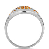 Stříbro 925/1000 Prsten s "Císařským žlutým" topazem - Karátové číslo: 0.95. přibližná hmotnost: 3.49 gramů