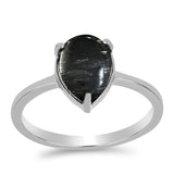 Stříbro 925/1000 Prsten s Picasso Jaspisem - Karátové číslo: 2.18. přibližná hmotnost: 2.5 gramů