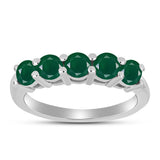 Stříbro 925/1000 - Prsten se Zeleným Chalcedonem - Karátové číslo: 1.22. přibližná hmotnost: 2.97 gramů