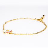 Pozlacená slitina Sada s Červeným Emporia® Křišťálem ( Náhrdelník+Náušnice+Náramek+Prsten+Přívěsek )