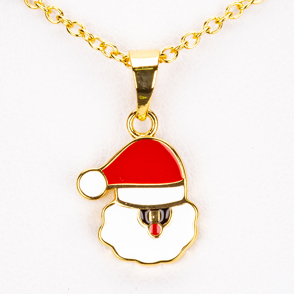 Pozlacená slitina Sada s Červeným Emporia® Křišťálem ( Náhrdelník+Náušnice+Přívěsek )