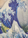 Bavlněná Šála-šátek, 70 cm x 180 cm, Hokusai - Velká vlna - Multilady.cz
