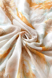 Šála-šátek s Motivem pera, bílá, 90 cm x 180 cm - Multilady.cz
