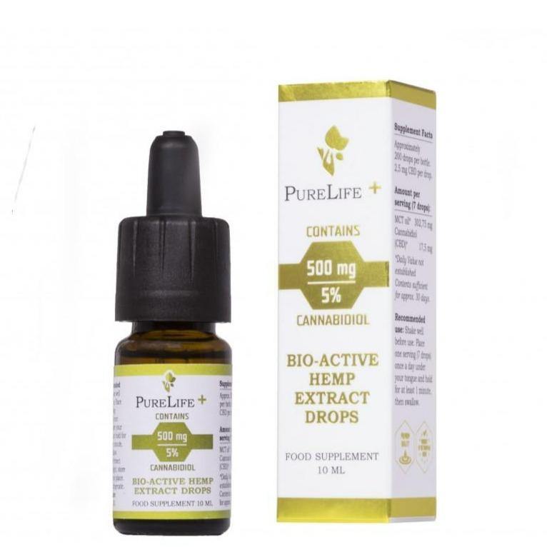 Pure Life + 500mg / 5% CBD olej - Multilady.cz