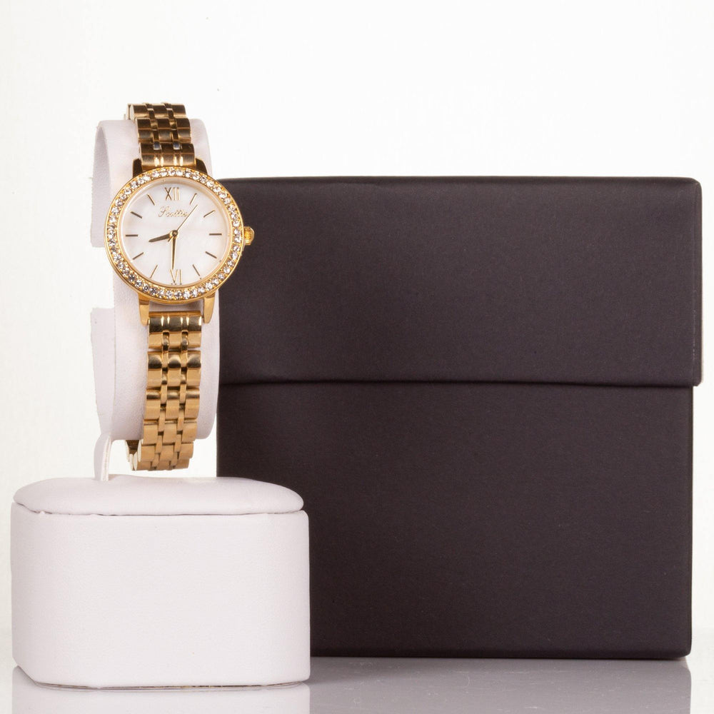 Vysoce kvalitní slitinové hodinky s mechanismem Miyota v dárkové krabičce, Bílý ciferník - Multilady.cz