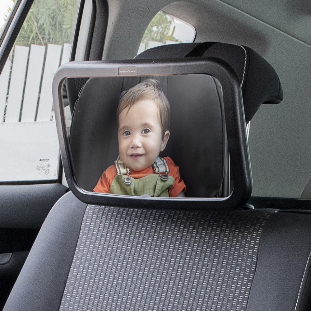 REARVIEW BABY MIRROR FOR REAR SEAT MIRRABY Wide And Clear View, Anti-breakage, 360° Rotation