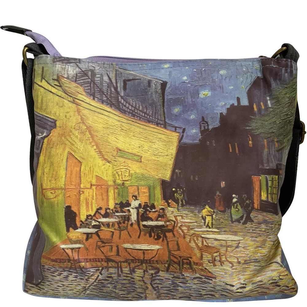 Nákupní taška, Van Gogh - Terrace At Night, 29 cm x 26 cm - Multilady.cz