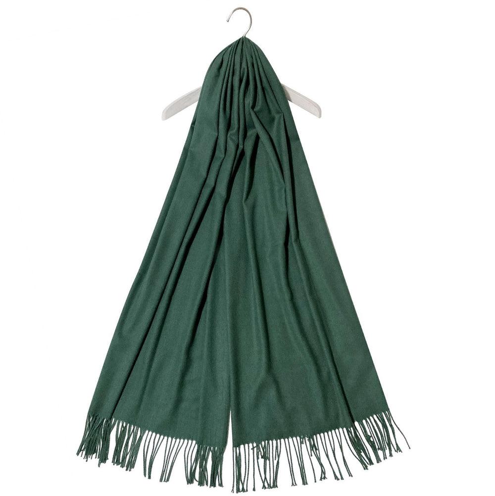 Šála-šátek ze 100% Pravého Pashmina Kašmíru, 70 cm x 180 cm, Smaradgově zelená