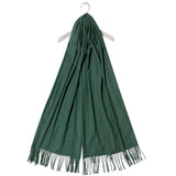 Šála-šátek ze 100% Pravého Pashmina Kašmíru, 70 cm x 180 cm, Smaradgově zelená