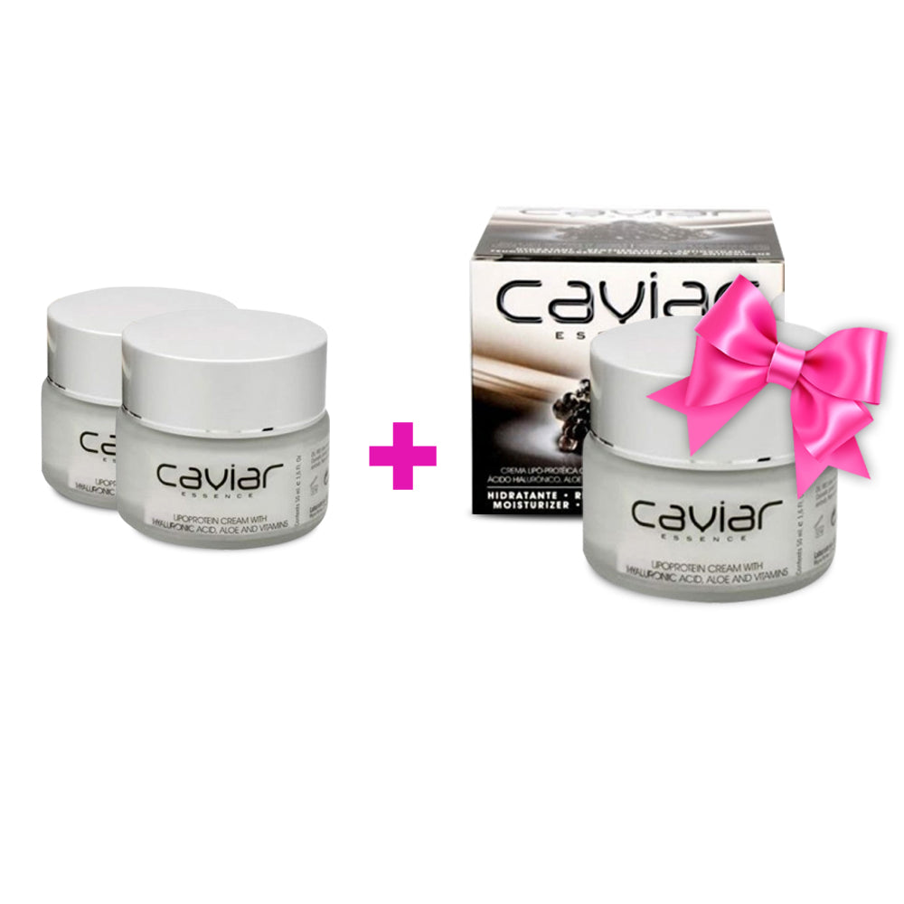 2+1 jako DÁREK Caviar Essence Kaviárový krém na obličej proti stárnutí, 3x50 ml