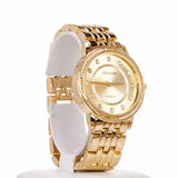 Pozlacená sada s bílým krystalem Emporia® (hodinky + 2 náramky)