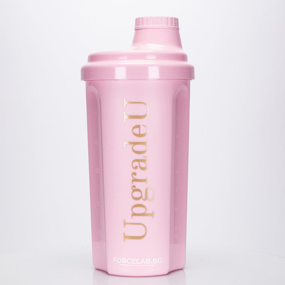 Šejkr UpgradeU, růžový, 500 ml