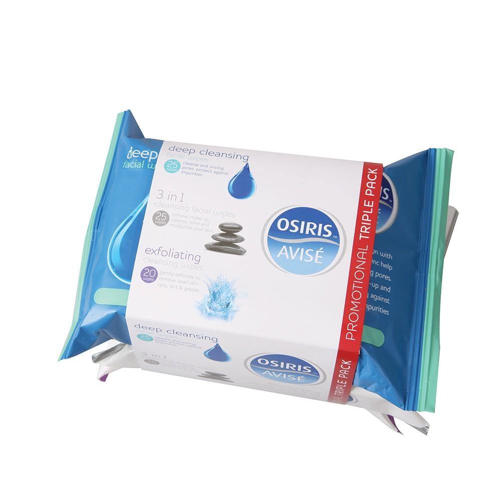 3 balení do Hloubky čistících, Exfoliačních Ubrousků na obličej - 2x25 a 1x20 ks - Multilady.cz
