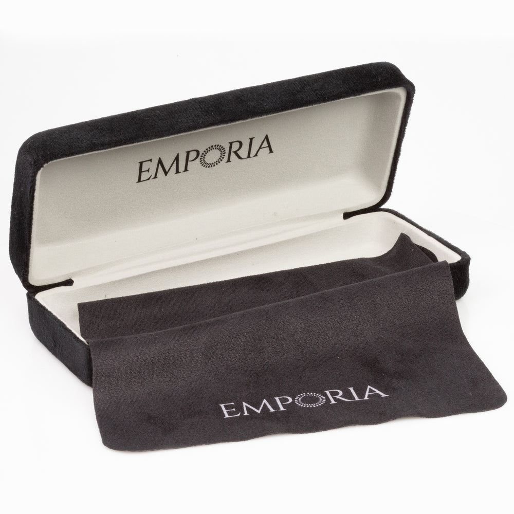 Emporia Italy - série Aviator "SLUNEČNÍ PAPRSKY", polarizované sluneční brýle s pevným pouzdrem a čisticím hadříkem, oranžové čočky, obroučky zlaté barvy