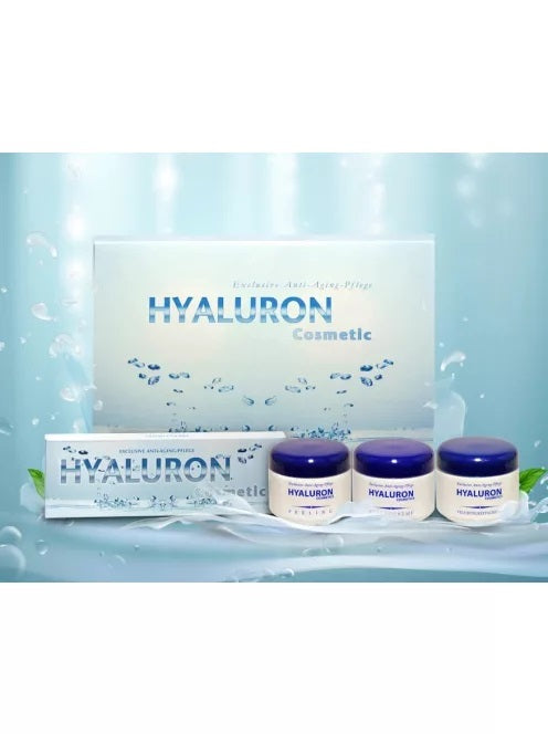 Hyaluron Sada Krémů - 3x125 ml krému a 15 ks 2ml Ampulí