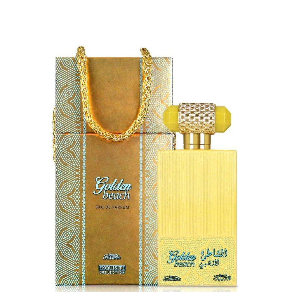 100 ml Eau De Parfum Golden Beach Břečťanová-Vanilková Vůně pro Muže a Ženy - Multilady.cz