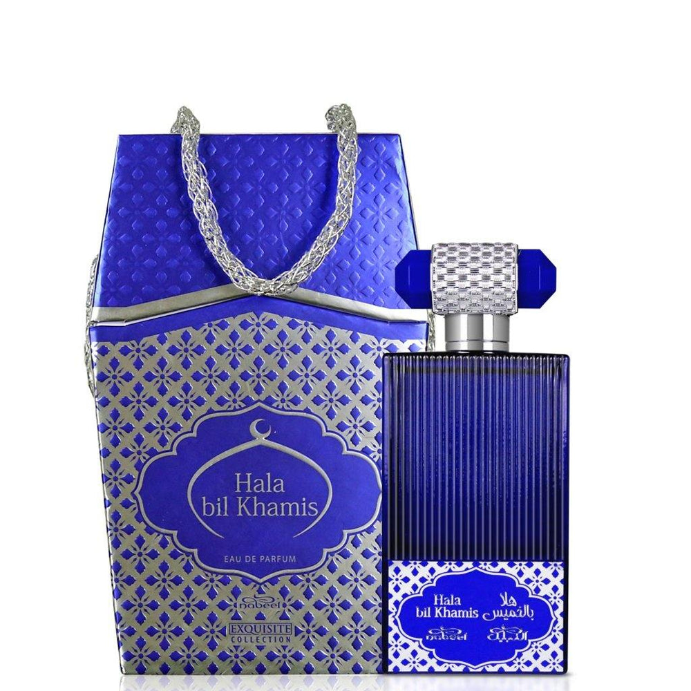 100ml Eau De Parfum Hala Bil Khamis Dřevitá-Květinová-Kořeněná Vůně pro Muže a Ženy - Multilady.cz