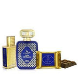 50 ml Eau de Parfum + 20ml Parfémový Olej + 40g Bakhoor Hala Bil Khamis DÁRKOVÉ BALENÍ  Dřevitá-Kořeněná-Květinová Vůně pro Muže a Ženy - Multilady.cz