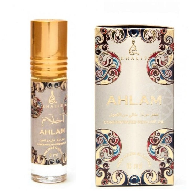 6 ml Parfémový olej Ahlam Orientální karamelová a santálová vůně pro muže