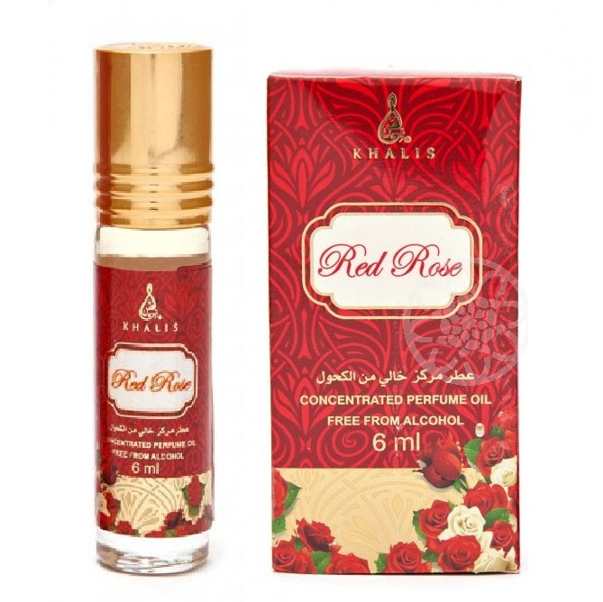 6 ml Parfémový olej Red rose Pižmová vanilková vůně pro ženy