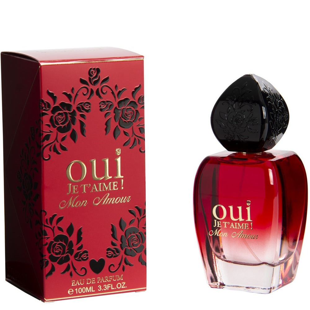 100 ml Eau de Perfume OUI JE T’AIME MON AMOUR-  Květinově ovocná vůně pro ženy, s 10% obsahem esenciálních olejů