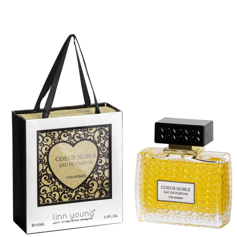 100 ml Eau de Parfum "COEUR NOBLE" Květinově Dřevitá Vůně pro Ženy, s 6% obsahem esenciálních olejů