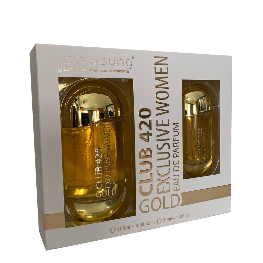 100 ml + 30 ml Eau de Perfume "CLUB 420 GOLD" Orientální - Vanilková Vůně pro Ženy