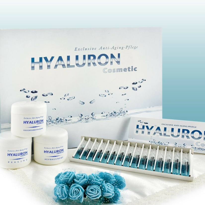 Hyaluron Sada Krémů - 3x125 ml krému a 15 ks 2ml Ampulí