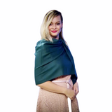 Šála-šátek ze 100% Pravého Pashmina Kašmíru, 70 cm x 180 cm, Smaradgově zelená
