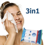 3 balení do Hloubky čistících, Exfoliačních Ubrousků na obličej - 2x25 a 1x20 ks - Multilady.cz